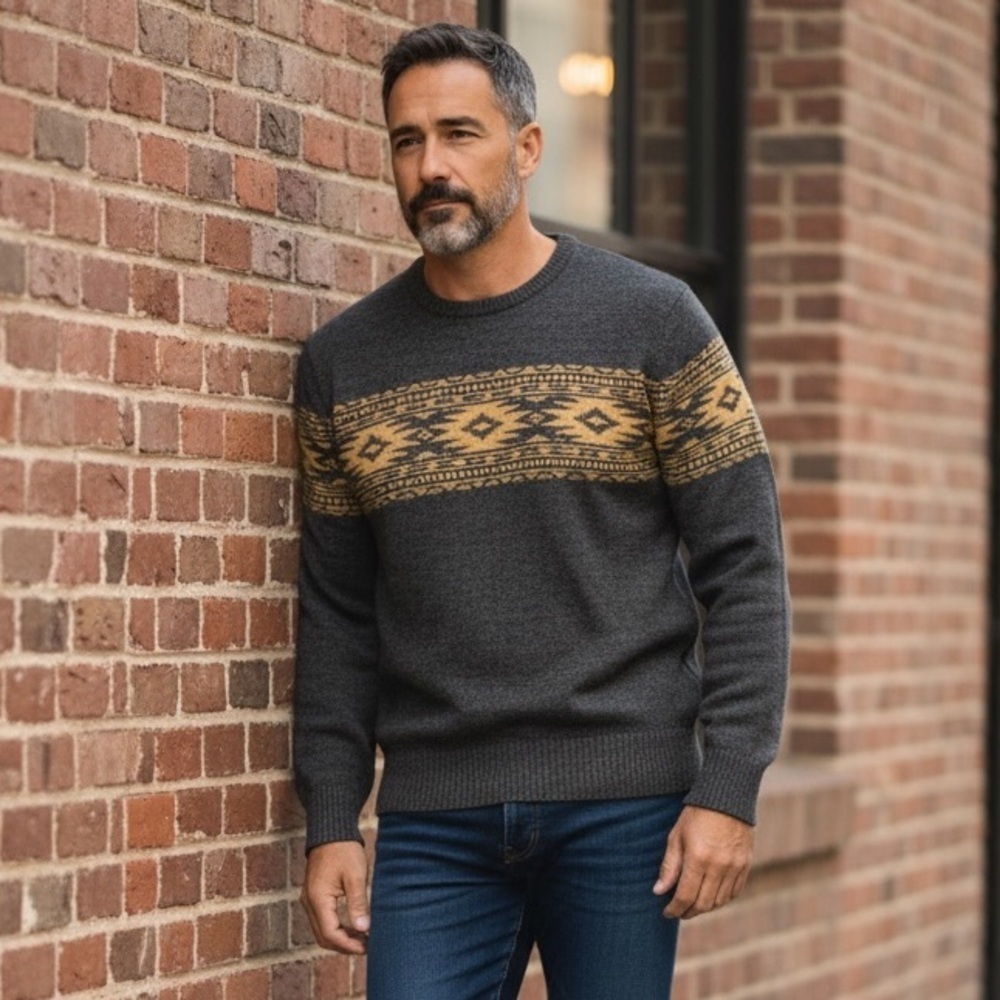 SW37 Gap Heavy Crew Neck Winter Sweater XL